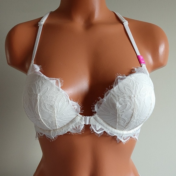 34C PINK VS DATE RACERBACK PUSH-UP BRA+ PANTY M. - Picture 2 of 7